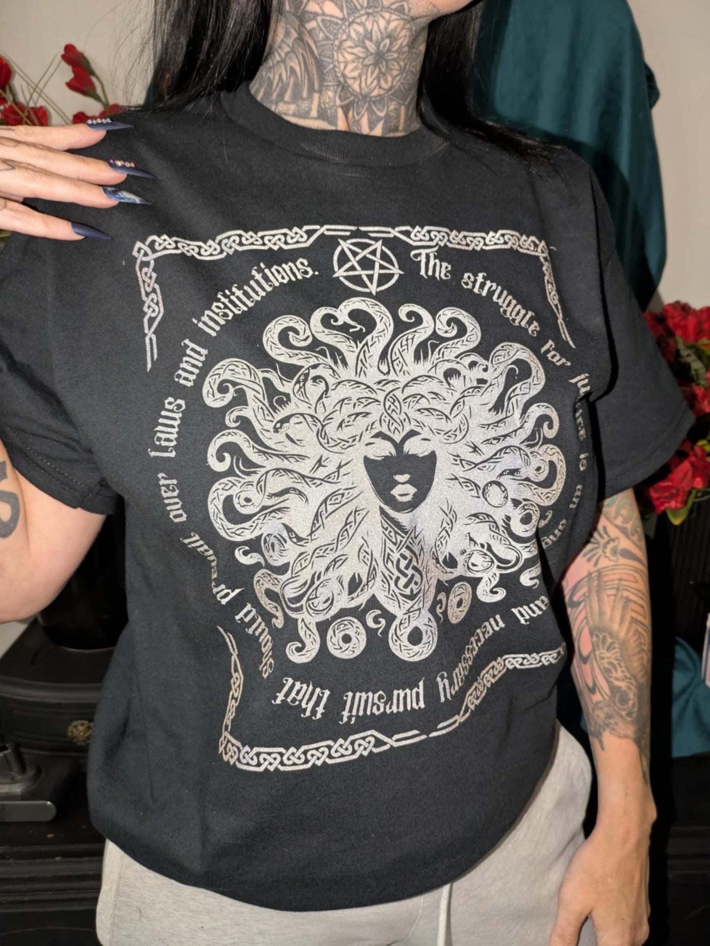 Medusa Justice Tee – Gothic Rebellion Collection