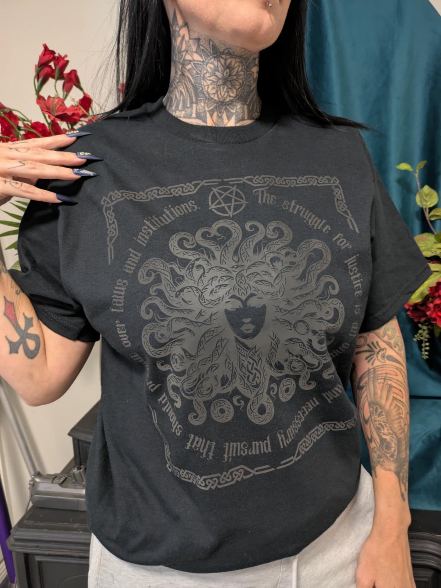 Medusa Justice Tee – Gothic Rebellion Collection