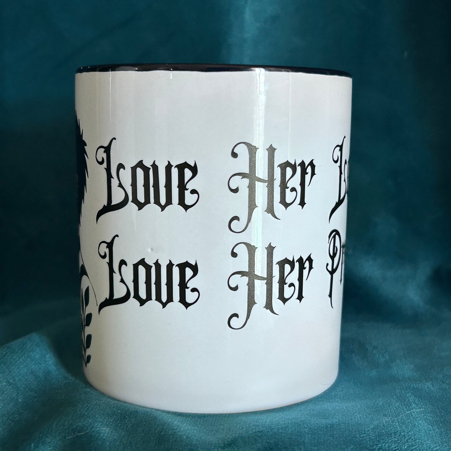 “Love Her Loud, Love Her Proud” Gothic Mug – 16 oz | tiHERas Lifestyle