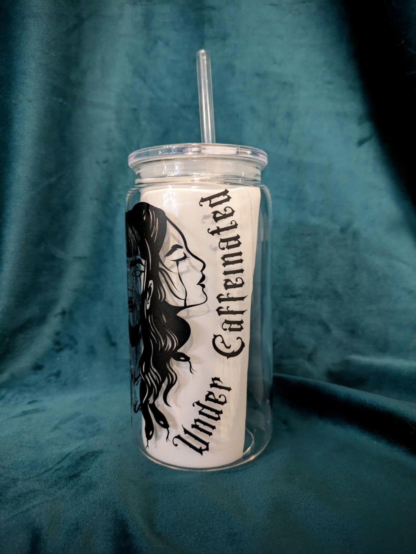 “Over stimulated & Under Caffeinated” Three-faced Dark Goddess – 19 oz | tiHERas Lifestyle