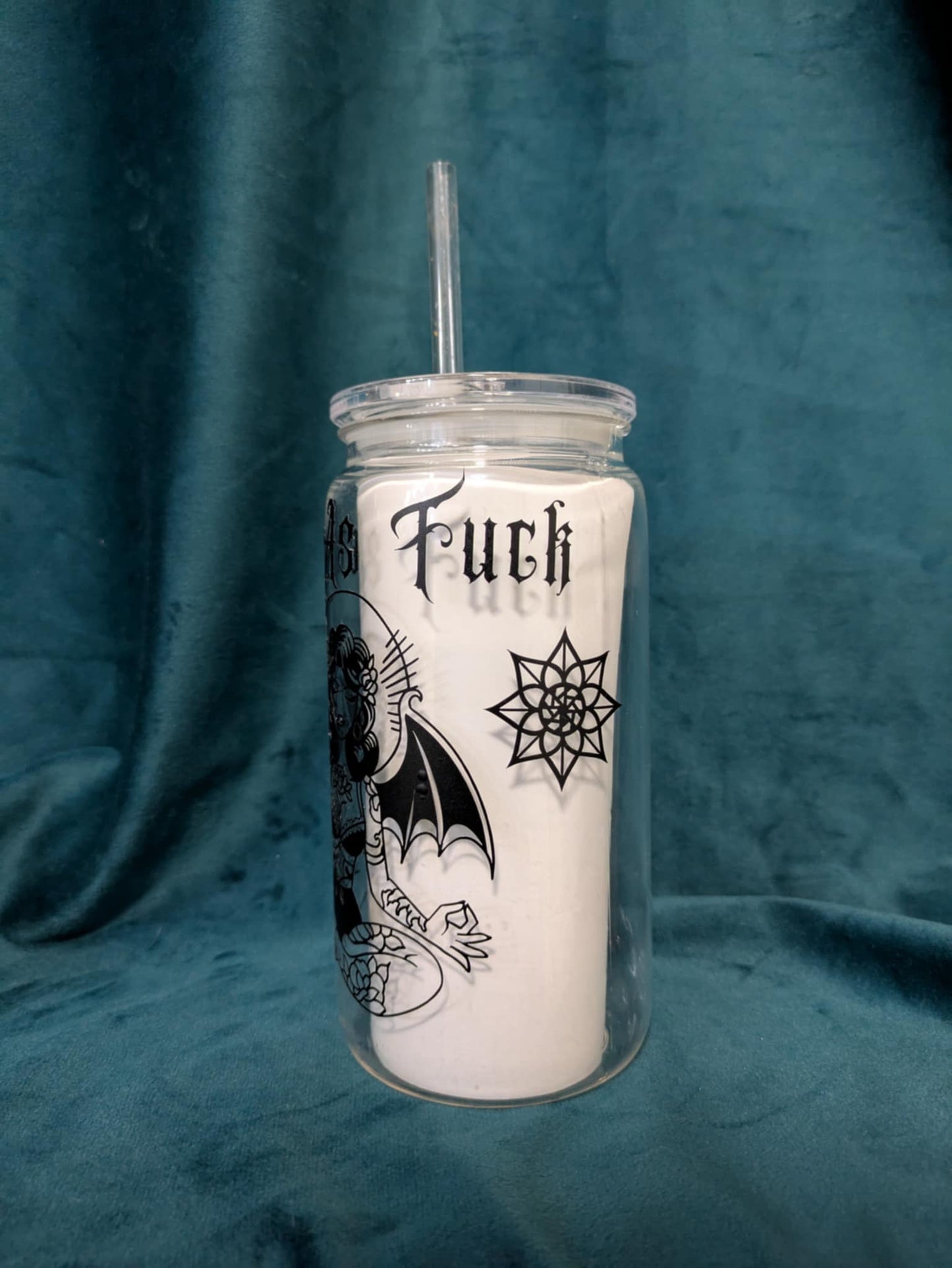 “Zen As F*ck” Demon Babe Meditation Tumbler – 19 oz | tiHERas Lifestyle