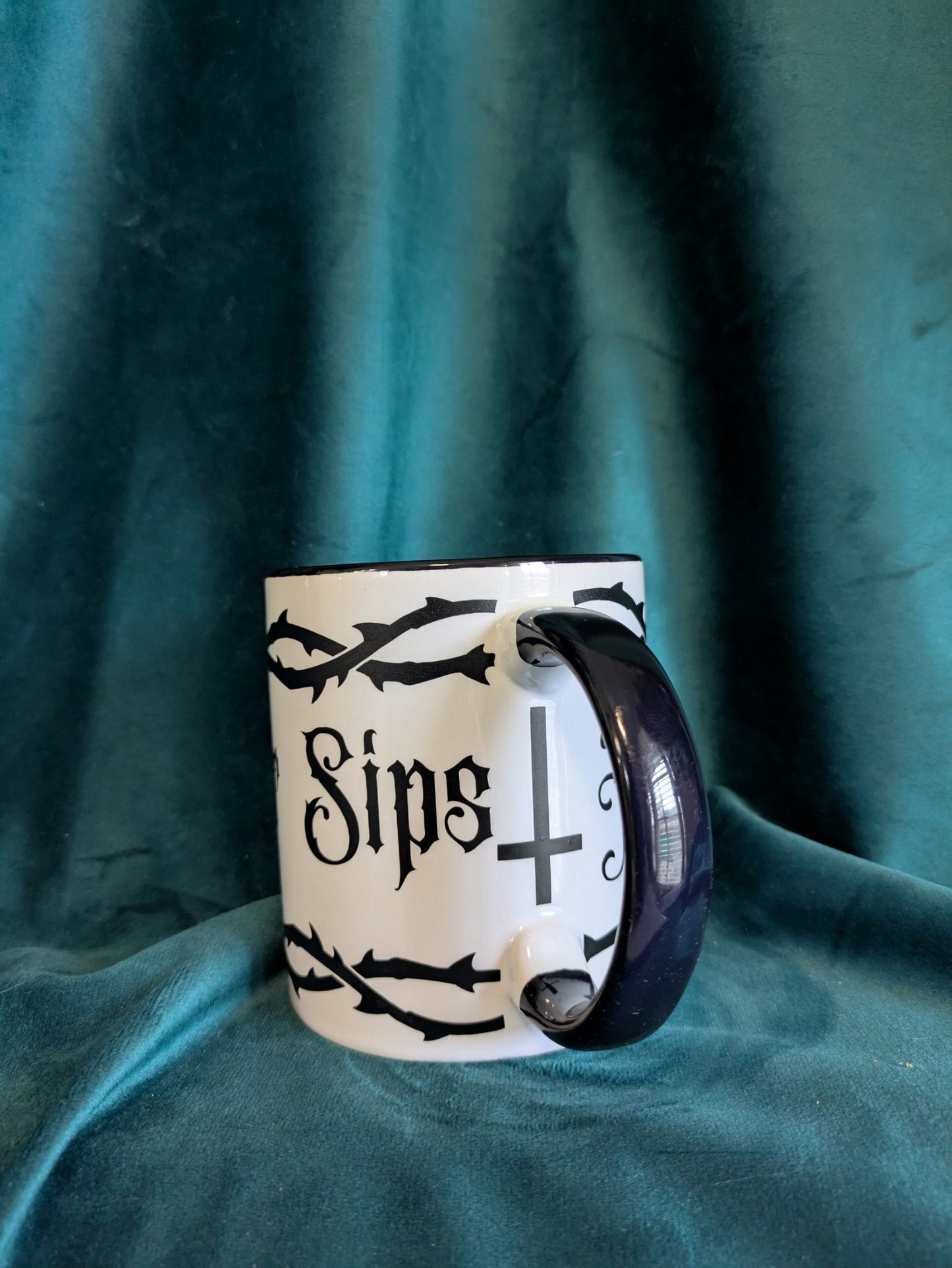 “He Died for Our Sips” Gothic Coffee Mug 16 oz - by tiHERas Lifestyle
