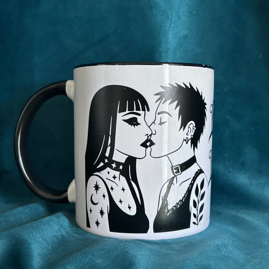 “Love Her Loud, Love Her Proud” Gothic Mug – 16 oz | tiHERas Lifestyle