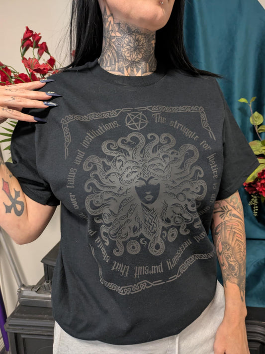 Medusa Justice Tee – Gothic Rebellion Collection