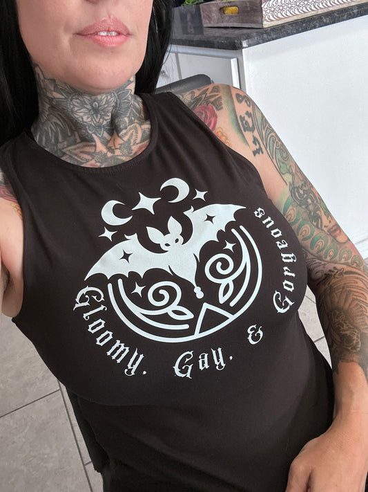 “Gloomy, Gay, & Gorgeous” Celestial Bat T-Shirt | tiHERas Lifestyle