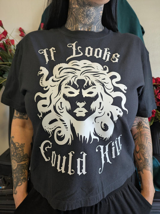 “If Looks Could Kill” Medusa Shirt – by tiHERas Lifestyle